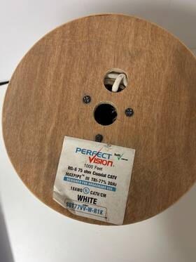 Perfectvision F677tsvm-xp-plus New S6ts77vv-w-r1k Coaxial Communications Cable - 1000ft White