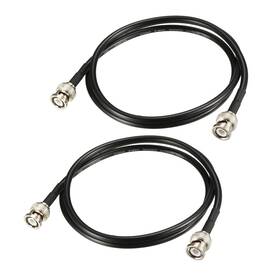 Rg58 Peroup 680520122576 2 Pcs 50 Ohm 3.3 Ft Coaxial Cable For Broadcast With Bnc Male Connectors