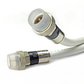 4345020951 Phat Satellite 25ft White Cl2 In-wall Rated Quad Shield Rg6 Coaxial Cable 18 Awg Weather Boot