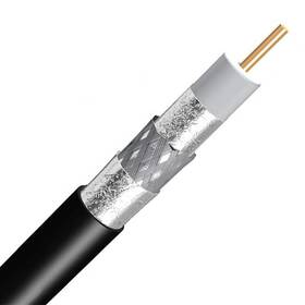 Phat Satellite 680168090015 1000ft Black Tri Shield Direct Burial Rg 6 Coaxial Cable 18awg Solid Core Gel Br