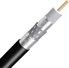 Pct-61-u77 Phat Satellite Intl 1000ft Black Tri Shield Direct Burial Rg-6 Coaxial Cable 18awg Solid Core