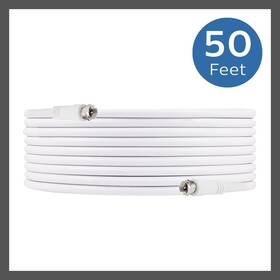 53246160 Philips 50ft Rg6 Coax Cable - White