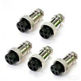 61-604 Philmore 5-pack 4 Pin Ham Cb Radio Microphone Mic Cable Plug Cobra Uniden Midland Galaxy 61-604 Philmore 5-pack 4 Pin Ham Cb Radio Microphone Mic Cable Plug Cobra Uniden Midland Galaxy