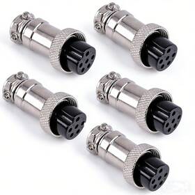 61-606 Philmore 5-pack 6 Pin Ham Cb Radio Microphone Mic Cable Plug For Magnum Deltaforce Rci 61-606 Philmore 5-pack 6 Pin Ham Cb Radio Microphone Mic Cable Plug For Magnum Deltaforce Rci