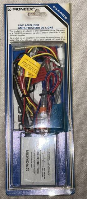 Cd-dr500 Pioneer Line Amplifier Adaptor To Allow Connection Of Din With Rca Cd-dr500 Pioneer Line Amplifier Adaptor To Allow Connection Of Din With Rca