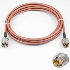 Rg400 Pobady 797444878134 Pl259 Coax Cable Uhf Male 10ft Low Loss Cb Radio Swr Antenna Analyzer