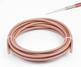 Vca194 Pobady Rg142 Cable Low Loss Rf Coaxial 16.4ft/5m Brown Silver-plated Copper Doubl