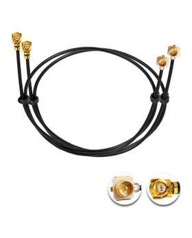 Vca208-us Pobady 2pcs U.f.l1 Male To Female Cable 12 Inch /30cm 1.37mm Lowloss Exten