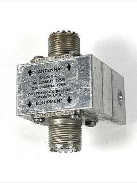 Is-b50ux-c1 Polyphaser Bulkhead Lightning Arrestor 50-220mhz N-type M/f Is-b50ux-c1 Polyphaser Bulkhead Lightning Arrestor 50-220mhz N-type M/f