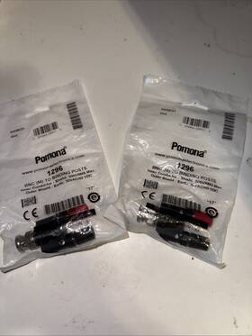 1296 Pomona 095969208529 X2 Pieces Bnc M To Double Stacking Binding Posts