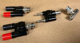 1269-1296 Pomona Lot Of 4 Banana Plugs Bnc Binding Posts Double Jacks- 1296 1269 Y