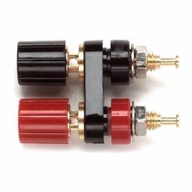 Pomona 2383-0 Electronics Conn Bind Post Dual Mini Blk/red