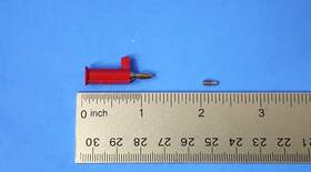 2945-2 Pomona 2 Pcs-mini Banana Plug Solderless Red