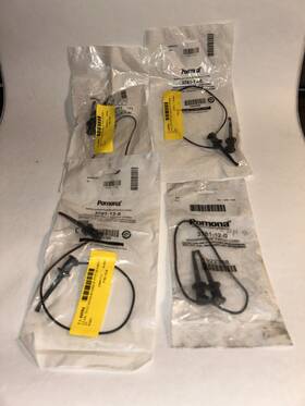 3781-12-0 Pomona Electronics Mini Hook To 12 Inch Lot Of 4 3781-12-0 Pomona Electronics Mini Hook To 12 Inch Lot Of 4