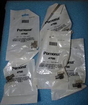 4788 Pomona Lot Of 5 Electronics Coaxial Connector Rf