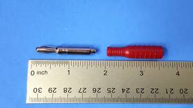 5170-2 Pomona 1 Pc- Banana Plug Connector Standard Crimp Or Solder Red 5170-2 Pomona 1 Pc- Banana Plug Connector Standard Crimp Or Solder Red