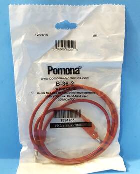 Pomona B-36-2 2 Pcs- Banana Plug Patch Cord 36 Inch 5000vdc 30vac/60dc