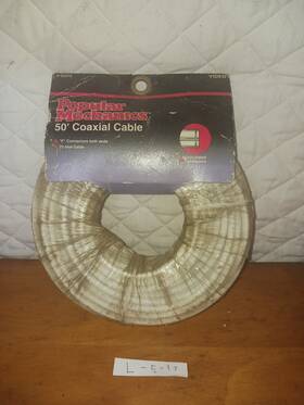 V-26373 Popular Mechanics New 50 Ft Video Ftpopular Coaxial Cable 75 Ohms