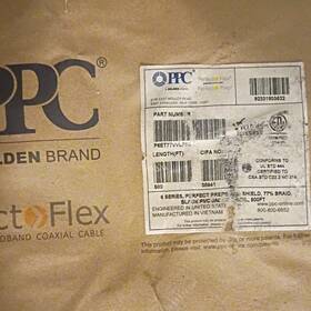 Ppc Belden P6ett7vvlfpl Perfect Flex 6 Series Coaxial Cable 500ft Black