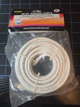 08-8024 Prime Prodct Products 50ft Coaxial Cable