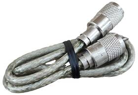 Procomm 3-s8xc Cb Radio Antenna 3 Foot Super Mini8 Coaxial Cable With Pl259 - Clear