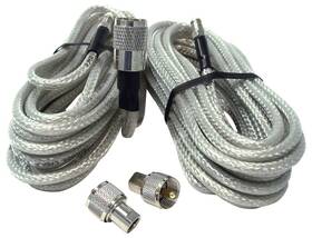 Pr9sd8xn13 Procomm 9ft Co-phase Rg8x Cb Radio Coax Cable Clear Jacket Pr9sd8xn13 Procomm 9ft Co-phase Rg8x Cb Radio Coax Cable Clear Jacket