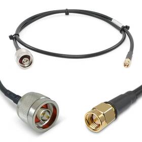 Proxicast 617237750242 3 Ft Sma Male To N Premium 195 Series Low-loss Coax Cable 50 Ohm For 4g