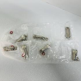 Radiall R176019000 Lof Of 7 - / Rf Connectors Coaxial Hn Straight Plug Clamp