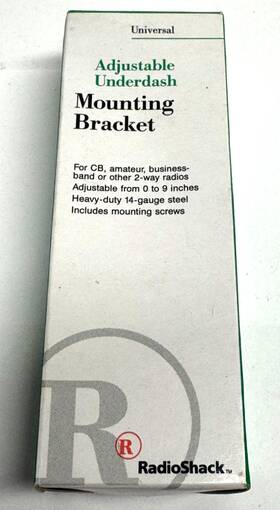 Radioshack 040293116019 Vintage Radio Shack Universal Adjustable Underdash Mounting Bracket For Cb