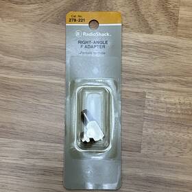 Radioshack 040293118518 Right-angle Inch F Adapter-connector Male To Female Set Of Two