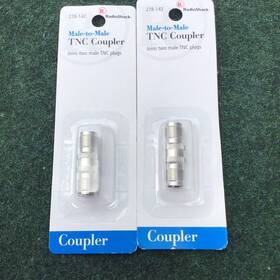 278-142 Radioshack Radio Shack Tnc Coupler Joins 2 Male Plugs Set Of