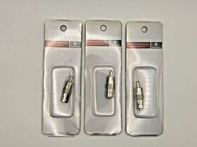2780250 Radioshack Bnc Female To Rca Male Phono Plug Lot Of 3 Pcs