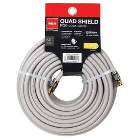 Dh50qcf Rca 609585120242 50-feet Quad Shield Coax Cable Black