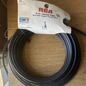 Rca Vhd975 75 Ft Rg6 Coaxial Cable F Male To Copper Ground Wire