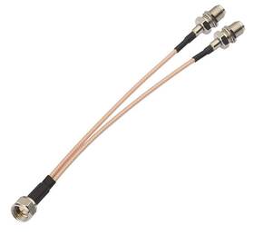 Redyutou 778112261854 F-type Rg6 Splitter Coax Cable Tv Antenna 75ohm 3 Way Combiner