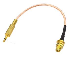Redyutou W-161 Sma Female To 3.5mm Mono 1/8 Inch Ts Stereo Plug Adapter Antenna Extension Cable 12
