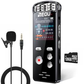 Reou 716150488550 136gb Digital Voice Recorder With Playback For Lectures Meetings - 36 720 M Inch Reou 716150488550 136gb Digital Voice Recorder With Playback For Lectures Meetings - 36 720 M Inch