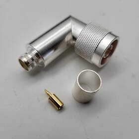 Rfn-1009-3i Rf Connectors 7pcs - Male Right Angle Crimp Plug Cable Connector