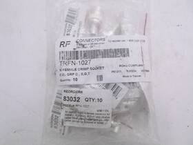 Trfn-1027 Rf Connectors 10 Pack N Female Crimp Socket