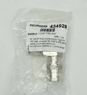 Comp-tra-400 Rf Industries Tnc Male Connector Plug Right Angle 90