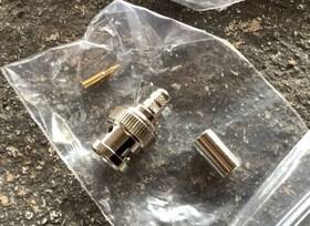Rfb-1707-d Rf Industries 24x 75 Ohm Bnc Male Connector Crimp On Rg-59/u Cable