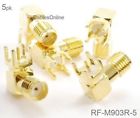 Rf-m903-5 Cablesonline Sma Female Jack Pcb Mount Gold Plated Rf Connectors