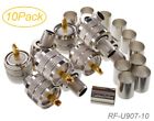 Rg8-rg213-lmr400 Rf-u907-10 Cablesonline Uhf Male Crimp Type Rf Connectors For Coax Wire