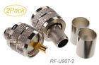 Rg8-rg213-lmr400 Rf-u907-2 Cablesonline Uhf Male Crimp Type Rf Connectors For Coax Wire