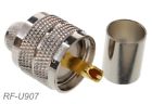 Rg8-rg213-lmr400 Rf-u907 Cablesonline Uhf Male Crimp Type Rf Connector For Coax Wire