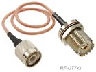 Rf-ut7xx Cablesonline Uhf Bulkhead Female To Tnc Male Coax Low Loss