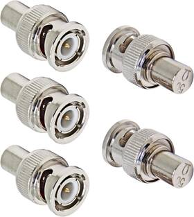 Rfa0260 Rfadapter Bnc 50 Ohm Terminator 5-pack Male Plug Coaxial Cable Adapter Connector