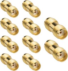 Rfadapter Rfa0320 Sma Female To Adapter 10 Pack Coupler Barrel Connector For Ham R