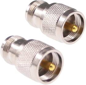 Pl259 Rfaha 445016562549 2pcs Uhf Male To N Type Female Rf Coax Adapter Coaxial Connector Pl259 Rfaha 445016562549 2pcs Uhf Male To N Type Female Rf Coax Adapter Coaxial Connector