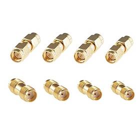 Rfaha 604787206824 8pcs Antenna Adapter Sma Male To Female Connector Converter